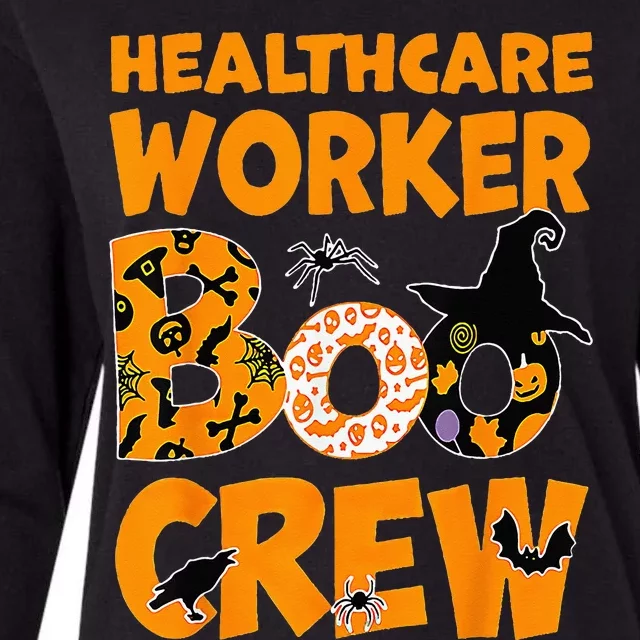 healthcare worker boo crew nurse halloween costume Womens Cotton Relaxed Long Sleeve T-Shirt