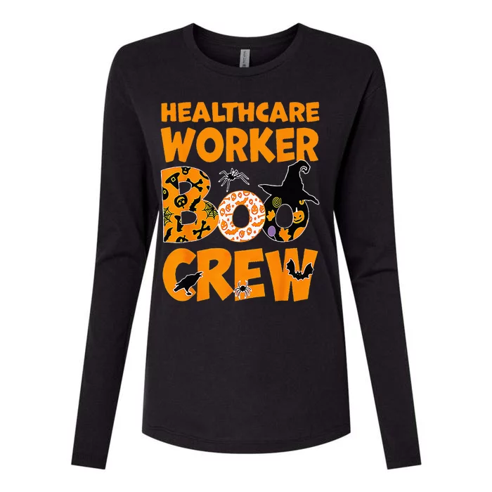 healthcare worker boo crew nurse halloween costume Womens Cotton Relaxed Long Sleeve T-Shirt