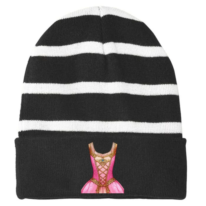 Halloween Women Beautiful Dress Princess Striped Beanie with Solid Band