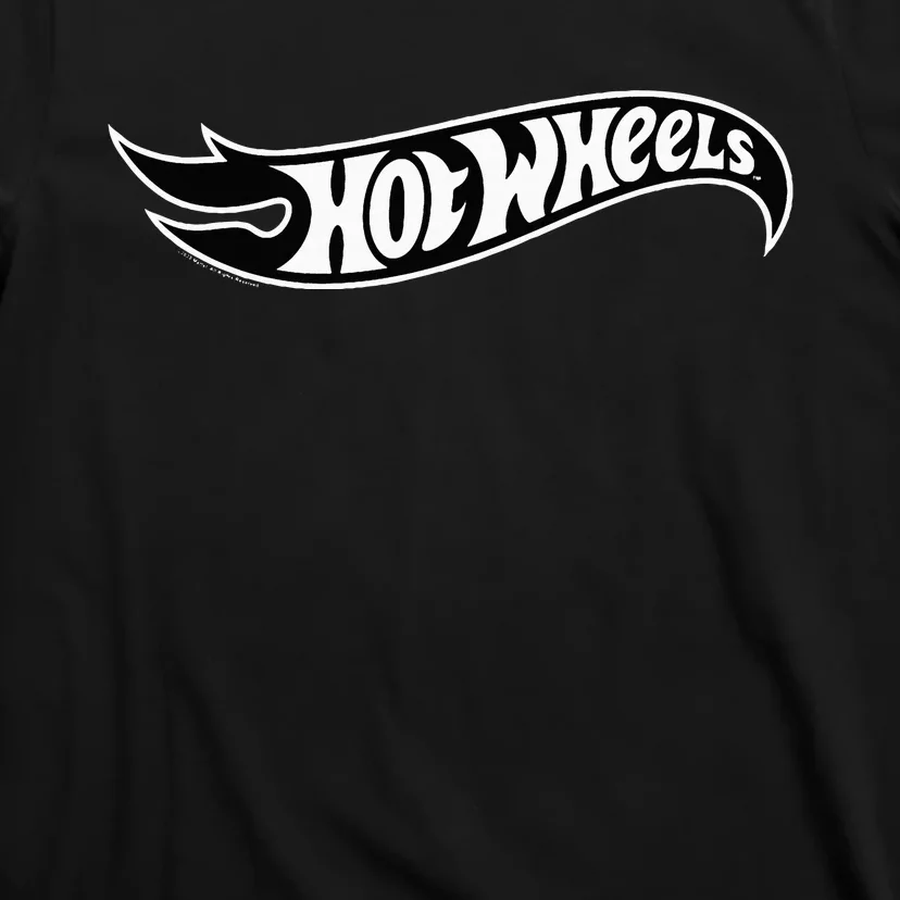 Hot Wheel Black Flame Logo T-Shirt