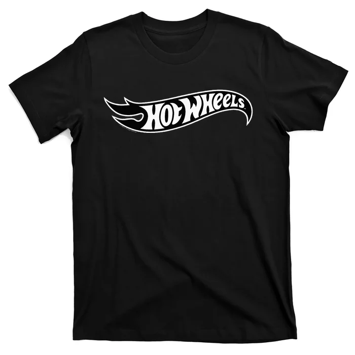 Hot Wheel Black Flame Logo T-Shirt