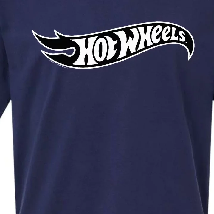 Hot Wheel Black Flame Logo Sueded Cloud Jersey T-Shirt