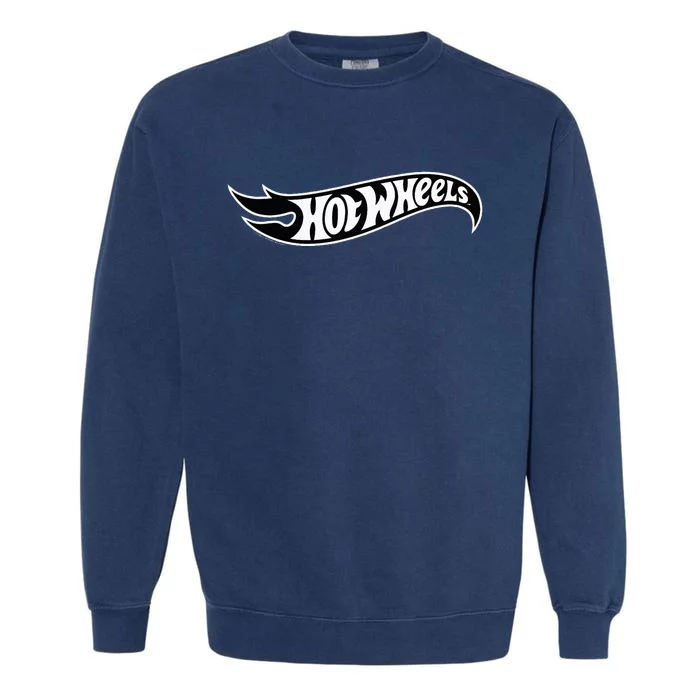 Hot Wheel Black Flame Logo Garment-Dyed Sweatshirt