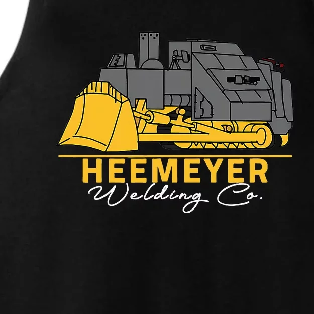 Heemeyer Welding Company Bulldozer Equipment Heavy Machinery Ladies Tri-Blend Wicking Tank