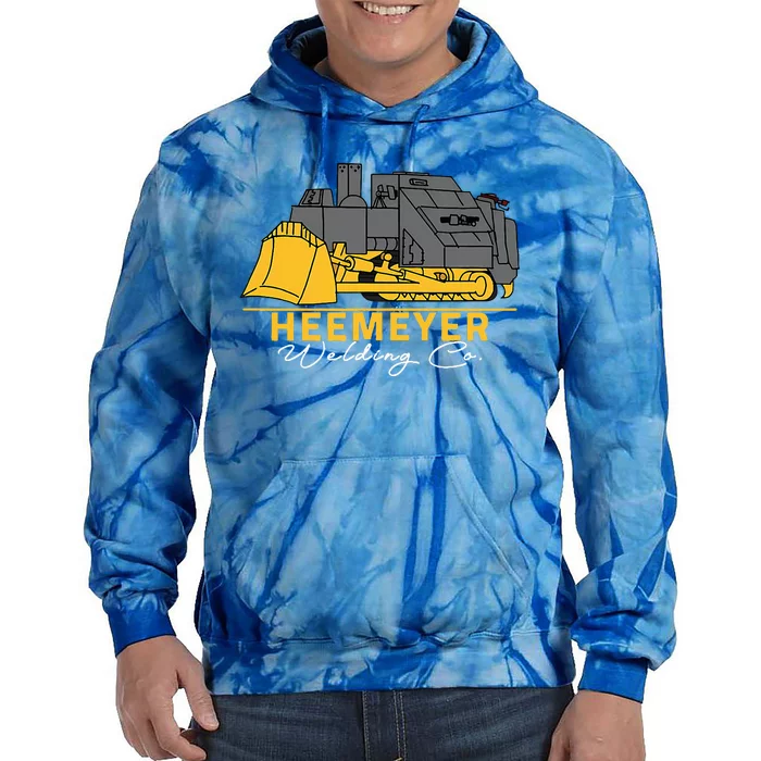 Heemeyer Welding Company Bulldozer Equipment Heavy Machinery Tie Dye Hoodie