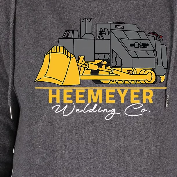 Heemeyer Welding Company Bulldozer Equipment Heavy Machinery Womens Funnel Neck Pullover Hood