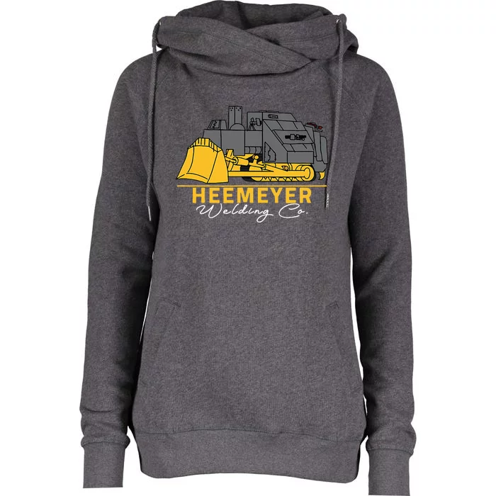 Heemeyer Welding Company Bulldozer Equipment Heavy Machinery Womens Funnel Neck Pullover Hood