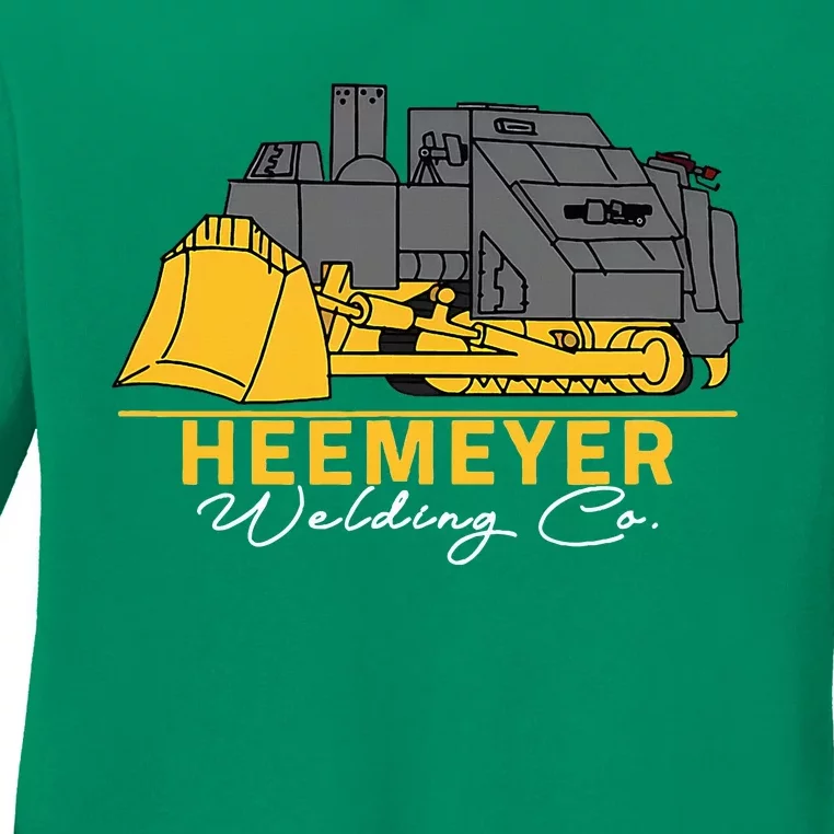 Heemeyer Welding Company Bulldozer Equipment Heavy Machinery Ladies Long Sleeve Shirt