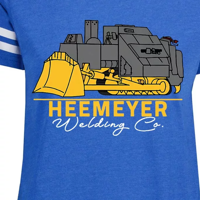 Heemeyer Welding Company Bulldozer Equipment Heavy Machinery Enza Ladies Jersey Football T-Shirt