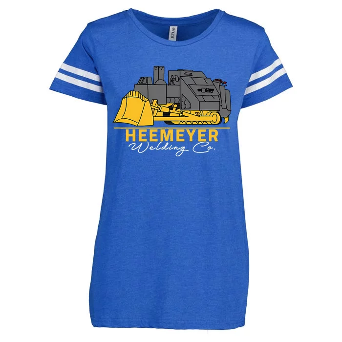 Heemeyer Welding Company Bulldozer Equipment Heavy Machinery Enza Ladies Jersey Football T-Shirt