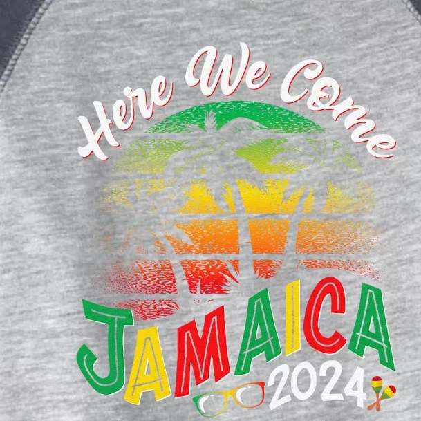 Here We Come Jamaica 2024 Trip Family Summer Vacation Toddler Fine Jersey T-Shirt