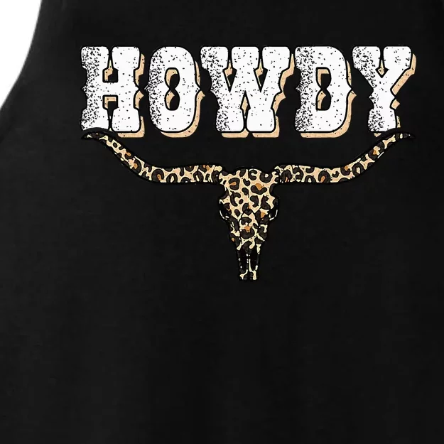 Howdy Western Country Southern Ladies Tri-Blend Wicking Tank