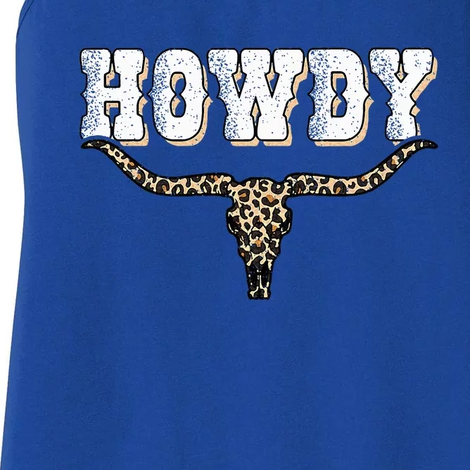 Howdy Western Country Southern Women's Racerback Tank