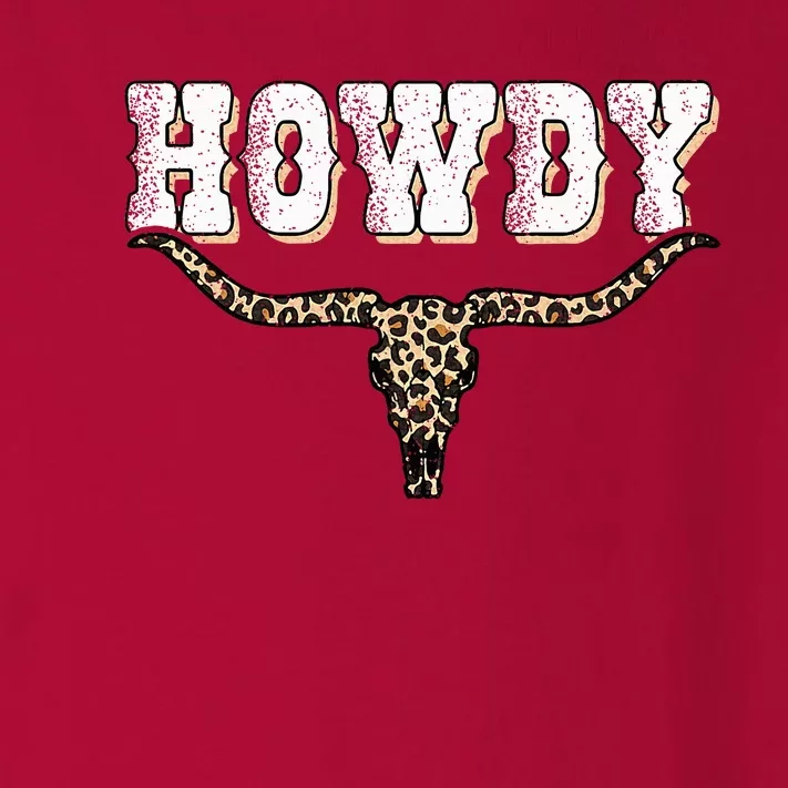 Howdy Western Country Southern Toddler Long Sleeve Shirt