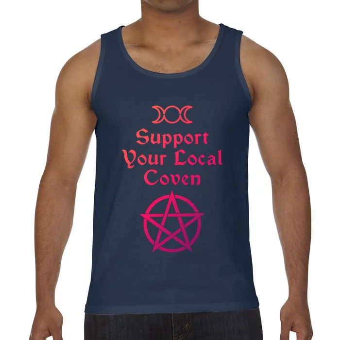 Halloween Witch Costume Support Your Local Coven Funny Gift Comfort Colors® Tank Top