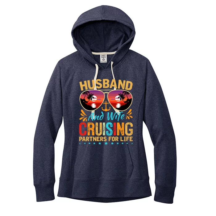 Husband Wife Cruising 2024 Cruise Vacation Couples Trip Women's Fleece Hoodie