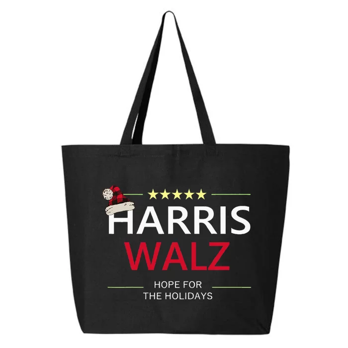 Harris Walz Christmas Hope For The Holidays Democrat Quote 25L Jumbo Tote