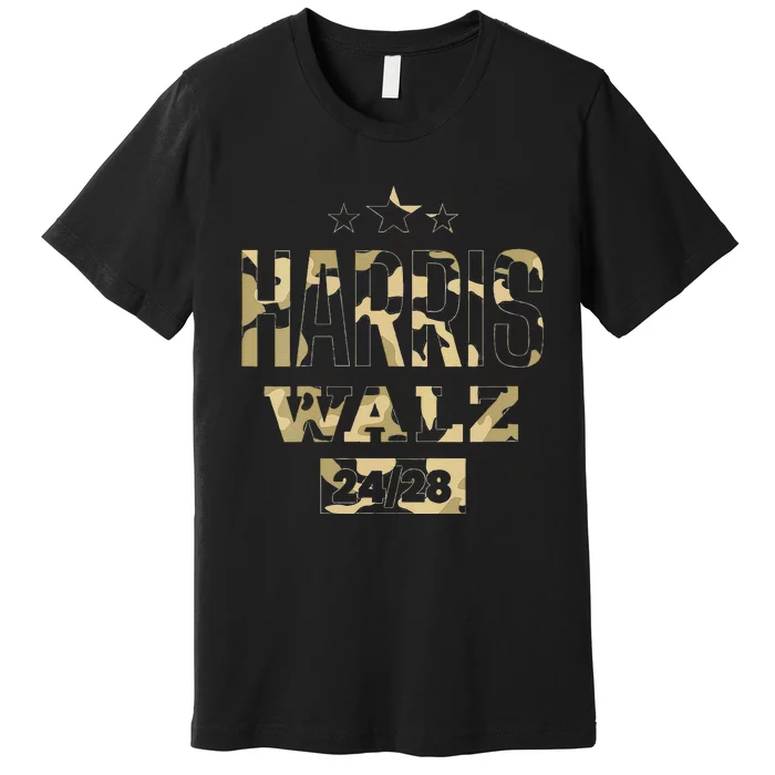 Harris Waltz Camo 2024 Premium T-Shirt