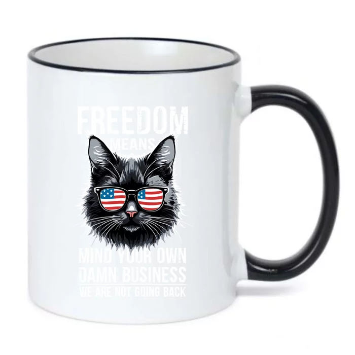 Harris Waltz Cat Lady Walz Mind Your Own Damn Business Black Color Changing Mug