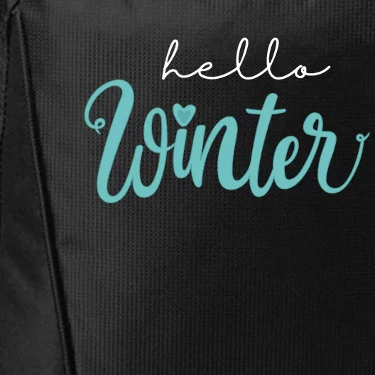 Hello Winter Cute Holiday City Backpack