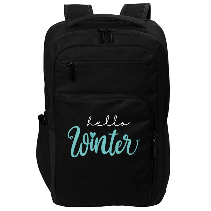 Hello Winter Cute Holiday Impact Tech Backpack