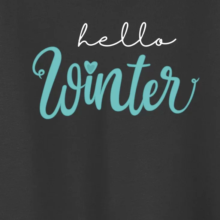 Hello Winter Cute Holiday Toddler T-Shirt