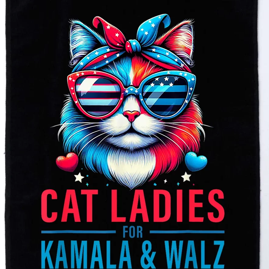 Harris Waltz Cat Lady Harris Waltz 2024 Kamala Harris Coach Platinum Collection Golf Towel