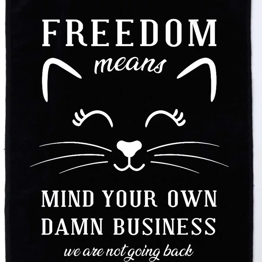 Harris Waltz Cat Lady Walz Mind Your Own Damn Business Platinum Collection Golf Towel