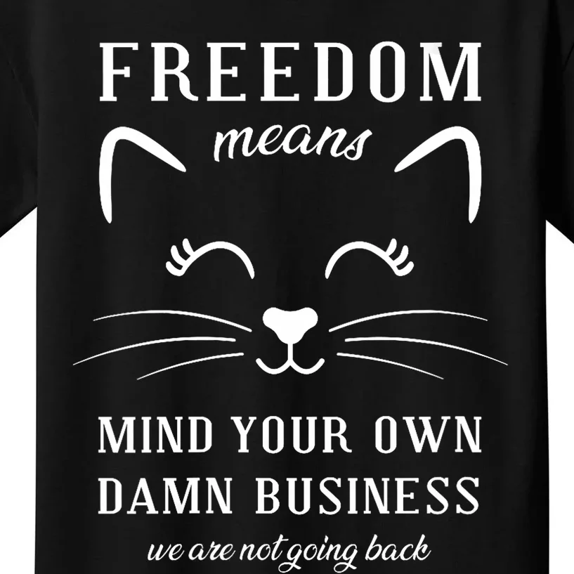 Harris Waltz Cat Lady Walz Mind Your Own Damn Business Kids T-Shirt