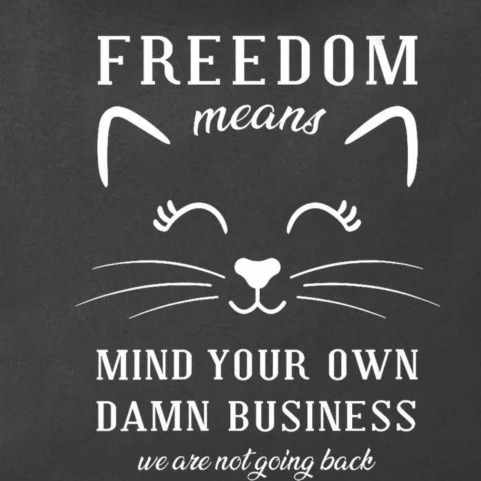 Harris Waltz Cat Lady Walz Mind Your Own Damn Business Zip Tote Bag