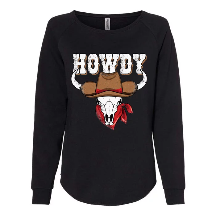 Howdy Western Country Cowgirl Cowboy Texas Rodeo Womens California Wash Sweatshirt