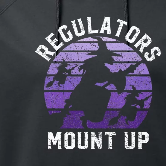 Halloween Witch Costume Regulators Mount Up Performance Fleece Hoodie