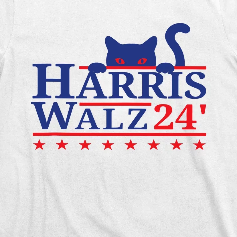 Harris Walz Cat T-Shirt