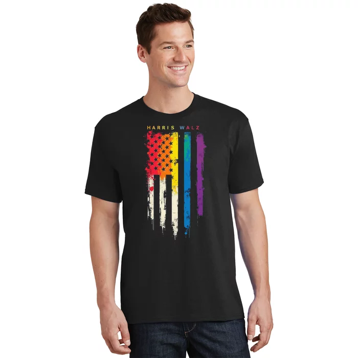 Harris Walz Colorful Streak Gift T-Shirt