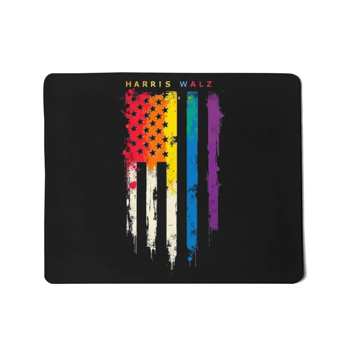 Harris Walz Colorful Streak Gift Mousepad