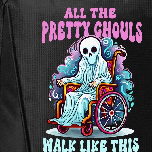 Halloween Wheelchair Costume Handicap Joke Ghouls Walk Like City Backpack