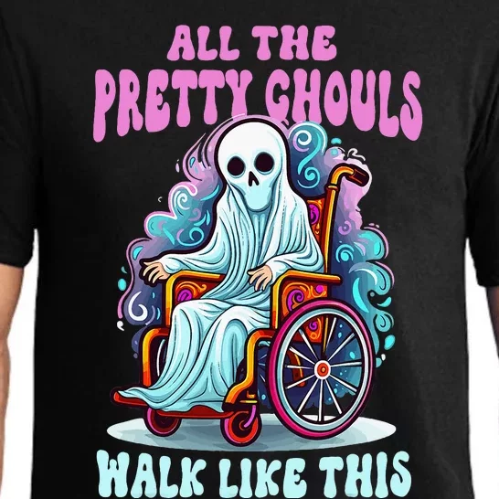 Halloween Wheelchair Costume Handicap Joke Ghouls Walk Like Pajama Set