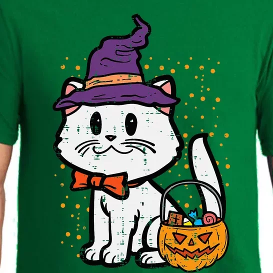 Halloween Witch Cat Trick Or Treat Kitten Costume Pajama Set