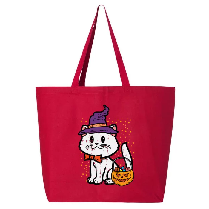 Halloween Witch Cat Trick Or Treat Kitten Costume 25L Jumbo Tote