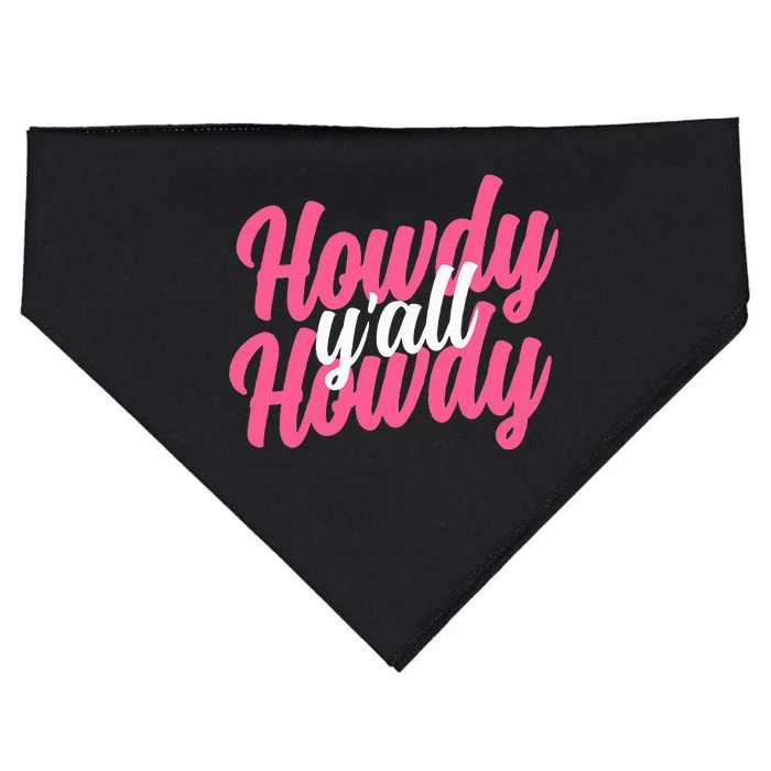 Howdy Western Cute Rodeo Southern Howdy Cowgirl USA-Made Doggie Bandana