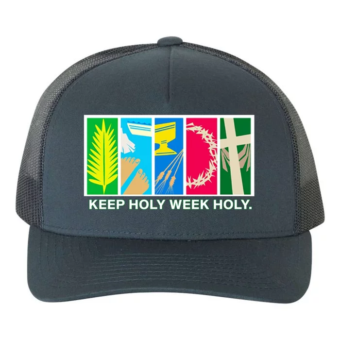 Holy Week Celebration Keep Holy Week Holy Gift Yupoong Adult 5-Panel Trucker Hat