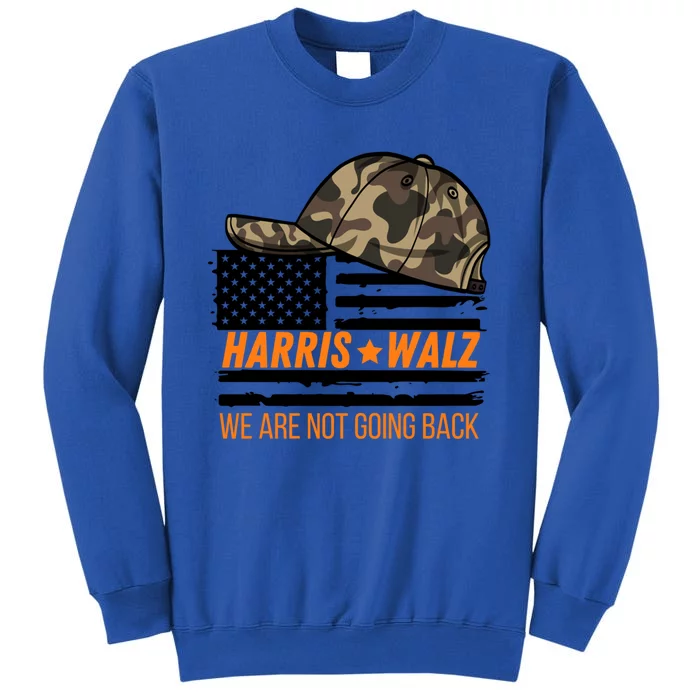 Harris Walz Camo American Flag Camouflage Liberal Election Gift Sweatshirt