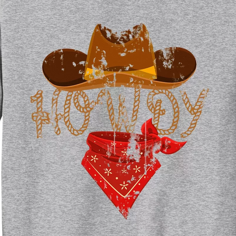 Howdy Western Cowboy Classic Fit Black PolyCotton Sweatshirt