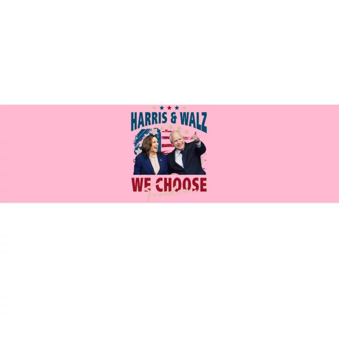 Harris & Waltz Campaign We Choose Freedom Harris Walz 2024 Bumper Sticker