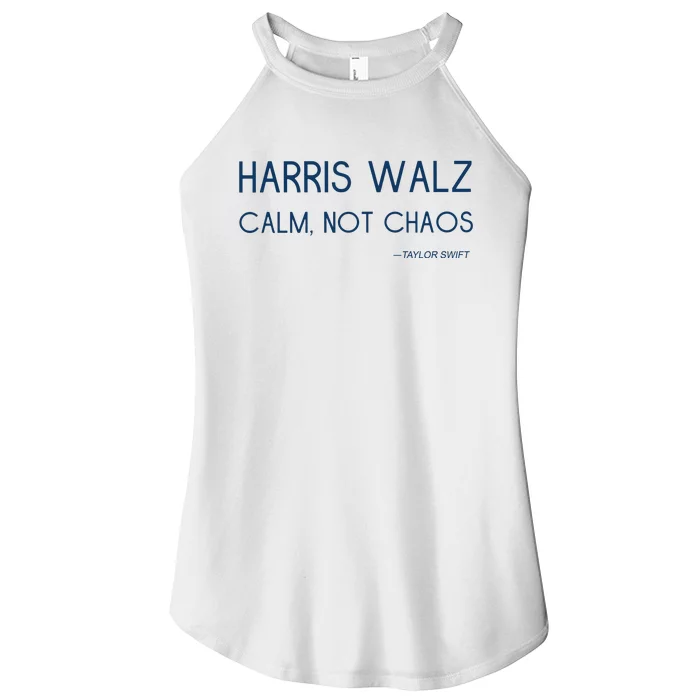 Harris Walz Calm Not Chaos Women’s Perfect Tri Rocker Tank