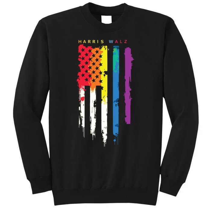 Harris Walz Colorful Streak Sweatshirt