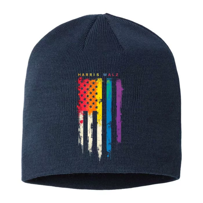 Harris Walz Colorful Streak 8 1/2in Sustainable Knit Beanie