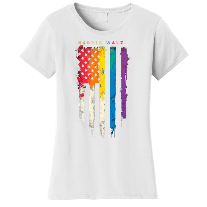 Harris Walz Colorful Streak Women's T-Shirt