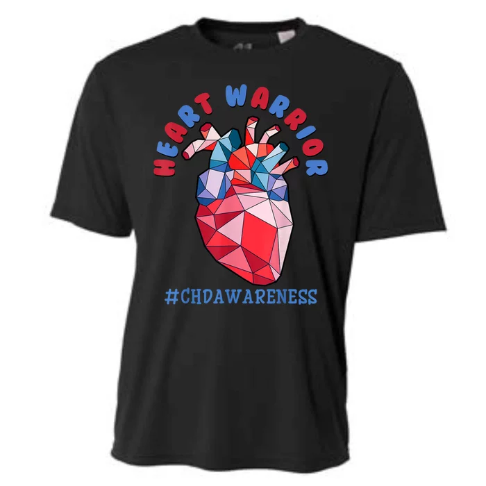 Heart Warrior CHD Congenital Heart Defect Awareness Cooling Performance Crew T-Shirt