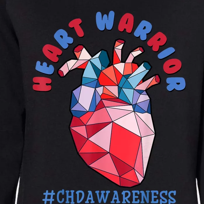 Heart Warrior CHD Congenital Heart Defect Awareness Womens California Wash Sweatshirt